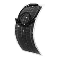 RAMSUN 25 Watt 12 Volt flexibles monokristallines Solarpanel für Wohnmobile Camper Van Boote und mehr (Solarplatten)