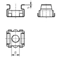 TOOLCRAFT Muttern Käfigmutter 521823