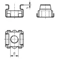 10er Multipack TOOLCRAFT 521823 Käfigmuttern M5 Stahl 10 St.