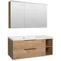 Badmöbel-Set Lossa, 2 Auszüge, 2 offene Fächer, asteiche cortina - 93 229 18