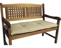 Auflage für Gartenbank Polycotton 2-Sitzer beige