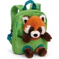 NICI Grüner Rucksack mit Plüschtier Roter Panda
