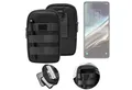 K-S-Trade Handyhülle für TCL 406s, Holster Gürtel Tasche Handy Tasche Schutz Hülle dunkel-grau viele