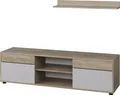 Wohnwand Vicco Berno Sonoma/Weiß 2 Teile, Model 57823