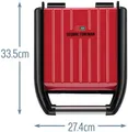 George Foreman 25030-56 Gril Compact Steel Red