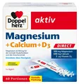 DOPPELHERZ Magnesium+Calcium+D3 DIRECT Pellets, 20 St PZN 07014117