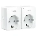 TP-LINK - Tapo P100 V2 - Smart-Stecker - mini - kabellos - 802.11b/g/n, Bluetooth 4.2 - 2.4 Ghz (Packung mit 2)