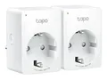 TP-LINK Tapo P100 V1 - Smart-Stecker - kabellos - 802.11b/g/n, Bluetooth 4.2 - 2.4 - 2.4835 GHz (Packung mit 2)