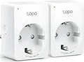 TP-LINK Tapo P100 V2 Smart-Stecker mini kabellos 802.11b/g/n Bluetooth 4.2 2.4 Ghz Packung mit 2 220-240V 50/60Hz 2990W 13A Android iOS (TAPO P100(2-PACK))