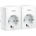 Tapo P100 - WLAN Smart Steckdose - 2er-Pack für Alexa + Google Home - weiss