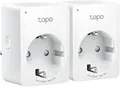 TP-Link Tapo P100 (2er Pack) WLAN Smart Plug 2.4GHz, Weiß, App Steuerung