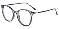 Firmoo Blaulicht Brille Entspiegelt ohne Sehstärke Damen, Herren Computerbrille Anti Augenmüdigkeit, Runde Blaufilter Gläser UV Schutzbrille für Bildschirme, Lila