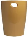 Exacompta - Ref. 45329D – Set mit 8 Papierkörben, NeoDeco Mülleimer mit Griffen – Volumen 15 Liter – Maße 26,3 x 26,3 x 33,5 cm – für Büro oder Zuhause – Farbe Gold Kupfer