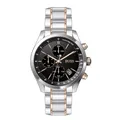 BOSS Chronograph Quarz Uhr für Herren Kollektion Grand Prix mit Zweifarbiges Edelstahlarmband - 1513473