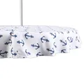 DII Outdoor Tischdecke Anker-Print 60" rund mit