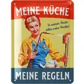 Retro Blechschild Küche lustige Wanddeko Poster vintage Metallschild 15x20 cm