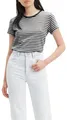 Levi's Damen Perfect Tee Raita Stripe Caviar XS