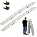 TRUTZHOLM 2x Auffahrrampen Klappbar 307 cm Extra Lang Traglast 900 kg