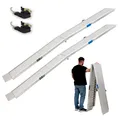 2x Auffahrrampe Verladerampe Rampe Alu klappbar extra lang 3,05m 900 kg Traglast