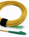 Elfcam - 1m LWL Glasfaserkabel SC/APC auf LC/APC, OS2 Singlemode Simplex 9/125μm, FTTH Glasfaser Patchkabel mit LSZH Mantel, G.657.A2/B2 kompatibel, Gelb