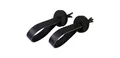 Meinl Cymbals BR4 Leder Marschbeckenriemen inkl. Pads (Paar) schwarz