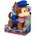 PAW PATROL Interaktives Plüschtier Chase - mit wedelndem Schwanz, 20+ Geräuschen und Musik, ca. 32 cm, ab 3 Jahren