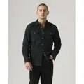 Levi's für Herren. 85744-0114 Barstow Standard Fit Westernhemd schwarz (S), Lässig, Baumwolle, Langarm