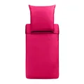 Bassetti Uni Bettwäsche Bettbezug einzeln aus 100% Baumwollsatin in der Farbe Fuchsia, Maße: 200x200 cm - 9234131