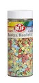 RUF Bunte Konfetti Streusel, Zucker-Dekor in 5 kunterbunten Farben, Streudekor für Geburtstags-Kuchen, Muffins und Plätzchen