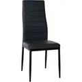 CLP Esszimmerstuhl Mayfair schwarz/Kunstleder
