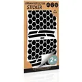 BORGEN Sticker Urban Reflector Sechseck | Reflektierend schwarz