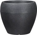 Scheurich Pflanzgefäß Lineo Ø 30 x 24,1 cm schwarz granit
