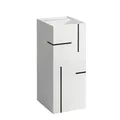 LAUFEN Kartell Waschtisch freistehend, ohne Hahnloch, ohne Überlauf, 375x435x900, H811331D021121, Farbe: Linien schwarz
