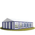6x12m PVC Partyzelt Bierzelt Zelt Gartenzelt Festzelt Pavillon blau-weiß NEU