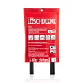 Löschdecke Feuerdecke Küche für Fettbrand sofort einsetzbare XL Feuerlöschdecke