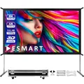 ESMART Professional MIMOBI Faltrahmen-Beamer-Leinwand [Größenauswahl] 443 x 249 cm (200") 16:9 | Heimkino Beamer Projektionsleinwand Outdoor Aluminium Rahmen Leinwand LCD LED