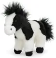 Uni-Toys Kuscheltier Pferd schwarz-weiß, stehend - 19 cm oder 23 cm (Höhe) - Plüschtier, zu 100 % recyceltes Füllmaterial