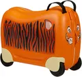 Samsonite Kinderkoffer Dream2Go Ride-on Trolley, Tiger, 4 Rollen, aus Polypropylen, mit Packriemen, mit Tragegriff oben