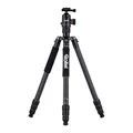 Rollei C6i Kamerastativ Carbon Schwarz, 172cm Stativ Kamera Kompakt mit Kugelkopf Leichtes Foto Reisestativ für DSLR 4-in-1 Fotostativ mit Monoppod Funktion Arca Swiss Stativ für Kamera & Smartphone