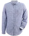 Maddox Kinder Trachtenhemd Justus mit Hirschstickerei K-106 | Blau (DE/NL/SE/PL, Numerisch, 176, Regular, Blau)