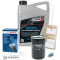 BOSCH Inspektionspaket + 5L Car1 5W-30 LL Motoröl Audi VW Golf Passat Seat Skoda
