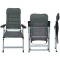 osoltus Alu Camping Klappsessel Soft Touch 3D MESH AIR Anthrazit