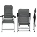 osoltus Alu Camping Klappsessel Soft Touch 3D MESH AIR anthrazit