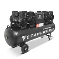 STAHLWERK Kompressor mit 150 L Tank (ST-1510 Pro) – ölfrei & leise, 10 bar, 7,89 PS (5,8 kW), 1000 l/min, 72 dB, Druckluftkompressor mit Brushless-Motoren, Silent-Kompressor, Flüsterkompressor