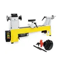 BAMATO Drechselmaschine WL-460V_SET1 | inkl. mit 4-Backenfutter | 550W Leistung | M33 Geweindeaufnahme | MK2 Konus | 153mm Spitzenhöhe | Drechselbank für Holz Werkstatt