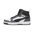 PUMA Unisex Rebound V6 Turnschuhe, Puma White Puma Black Shadow Gray, 44.5 EU