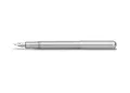 Kaweco LILIPUT Füllhalter Silber I Exklusiver Aluminium Füllhalter für Tintenpatronen inklusive Retro Metallbox I Füller 12,5 cm I Federbreite: F (Fein)