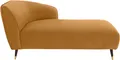 Recamiere HOME AFFAIRE "Oradea", gold, B:160cm H:78cm T:91cm