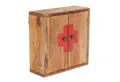 DESIGN DELIGHTS Wandregal MEDIZINSCHRANK MEDIC, 35x35x13cm, Massivholz, Wandschrank, 01 natur