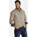 Jan Vanderstorm Anzugweste TORELL Freizeitweste in Jeans-Optik beige|braun XL (56)
